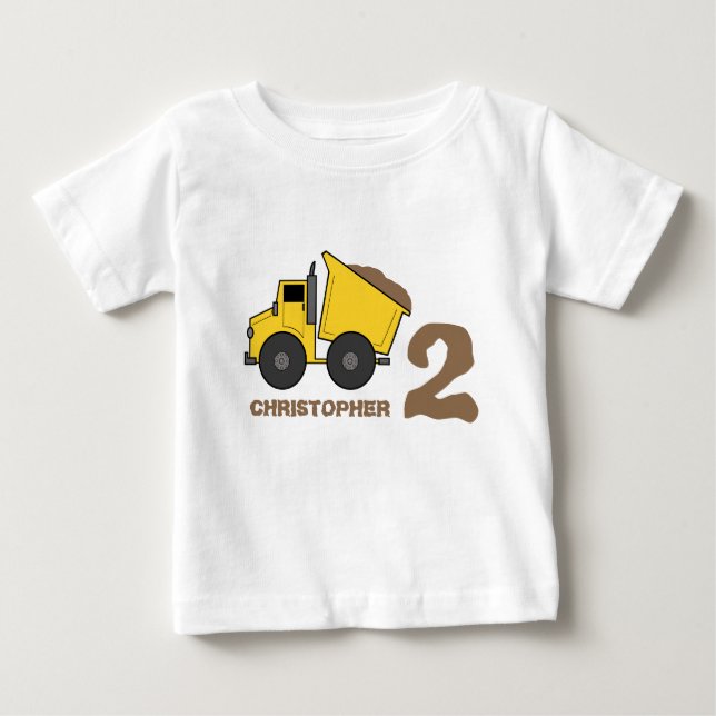 Dump Truck Birthday Shirt (Vorderseite)