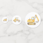 Dump Truck Boy Construction Truck Birthday Konfetti (Vorderseiten)