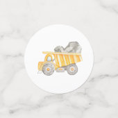 Dump Truck Boy Construction Truck Birthday Konfetti (Klein Vorderseite)