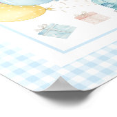 Dump Truck Boy First Birthday Party Welcome Poster (Ecke)