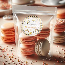 Dump Truck Boy Geburtstagsparty Runder Aufkleber