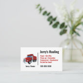 Dump Truck Business Card Visitenkarte (Stehend Vorderseite)
