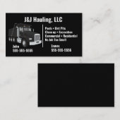 Dump Truck Business Card Visitenkarte (Vorne/Hinten)