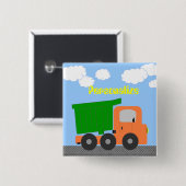 Dump Truck Button Abzeichen (Vorne & Hinten)