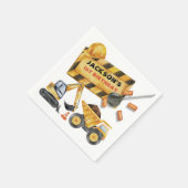 Dump Truck Construction Geburtstagsparty Serviette (Ecke)