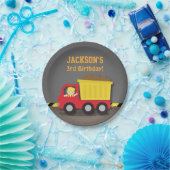 Dump Truck Construction Geburtstagsparty Supplies Pappteller (Party)
