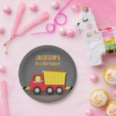 Dump Truck Construction Geburtstagsparty Supplies Pappteller (Party)