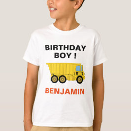 Dump Truck Construction Geburtstagsparty T-Shirt