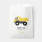 Dump Truck Construction Trucks Geburtstagsparty Geschenktütchen (Vorderseite)