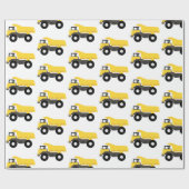 Dump Truck Construction Trucks Geschenkpapier (Flach)