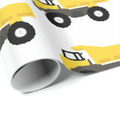 Dump Truck Construction Trucks Geschenkpapier (Rolleneckpunkt)