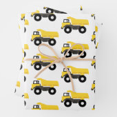 Dump Truck Construction Trucks Geschenkpapier Set (Beispiel)