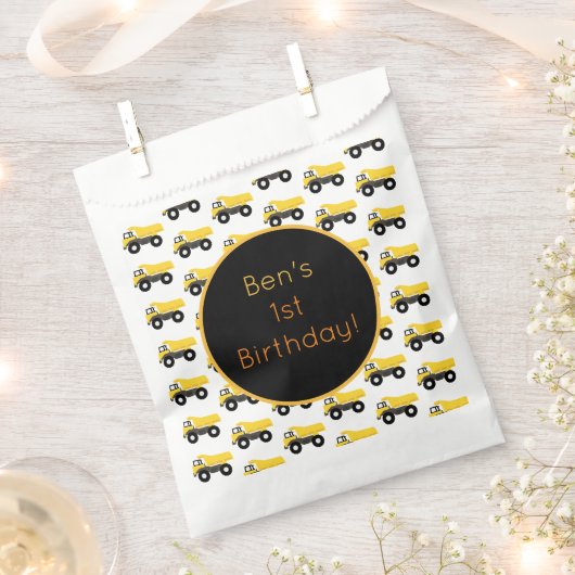 Dump Truck Construction Trucks Geschenktütchen (Ausgeschnitten)