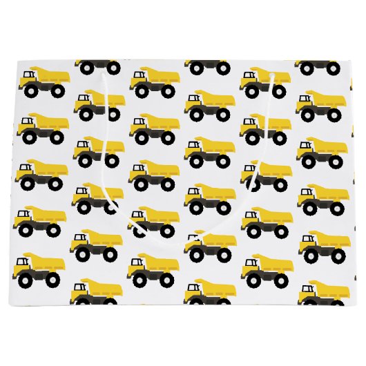 Dump Truck Construction Trucks Große Geschenktüte (Vorderseite)