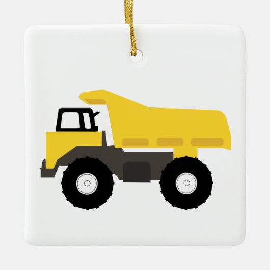 Dump Truck Construction Trucks Keramikornament (Vorderseite)
