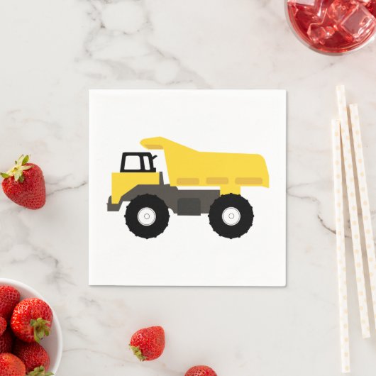 Dump Truck Construction Trucks Serviette (Beispiel)