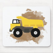Dump Truck Construction Vehicle Mud Water Color Mousepad (Vorne)