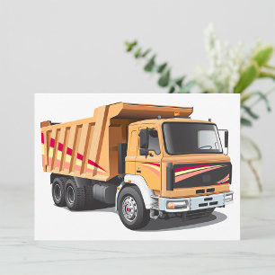 Dump Truck Einladungen