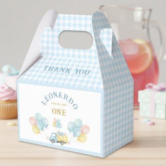 Dump Truck First Birthday Boy  Geschenkschachtel