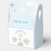 Dump Truck First Birthday Boy  Geschenkschachtel (Geöffnet)