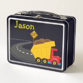 Dump Truck individualisiert Metallmittagenkasten Metall Brotdose (Vorderseite)