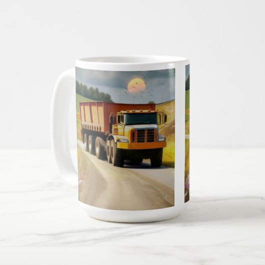 Dump Truck Kaffeetasse (Vorderseite Links)