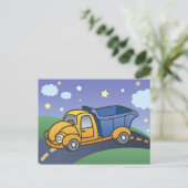 Dump Truck Kids Art Postkarte (Stehend Vorderseite)