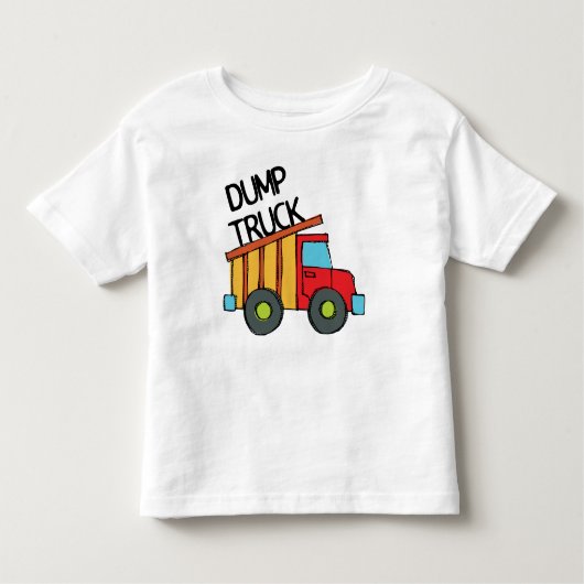 Dump Truck Kleinkind T-shirt (Vorderseite)