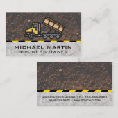 Dump Truck | Konstruktion Visitenkarte (Vorne/Hinten)