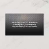 Dump Truck | Metallplatte Visitenkarte (Rückseite)