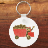 Dump Truck Monkey Schlüsselanhänger (Vorderseite)