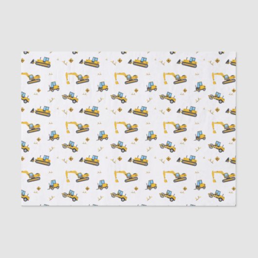 Dump Truck Party Boy Kids Baumuster Seidenpapier (Vorderseite)