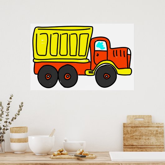 Dump Truck Poster (Küche)