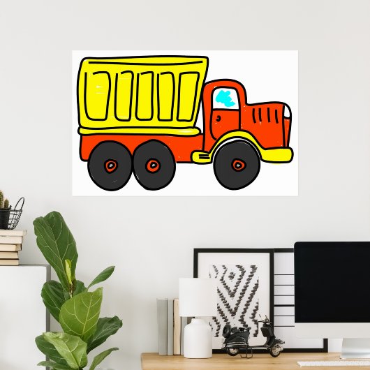 Dump Truck Poster (Heimbüro)