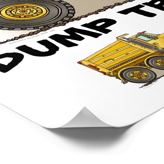 Dump Truck Poster Print (Ecke)