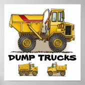 Dump Truck Poster Print (Vorne)