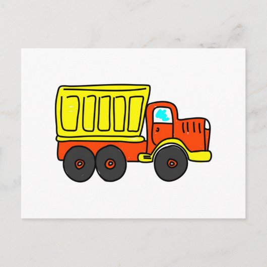Dump Truck Postkarte (Vorderseite)