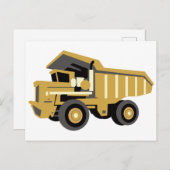 Dump Truck Postkarte (Vorne/Hinten)