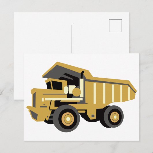 Dump Truck Postkarte (Vorne/Hinten)