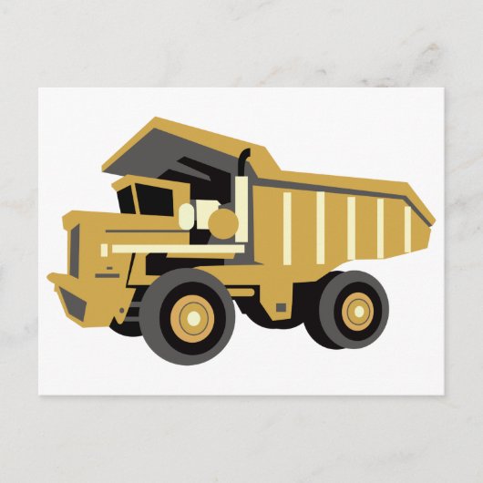 Dump Truck Postkarte (Vorderseite)