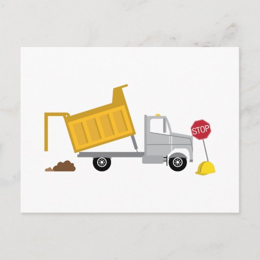 Dump Truck Postkarte (Vorderseite)