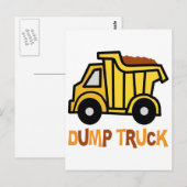 Dump Truck Postkarte (Vorne/Hinten)