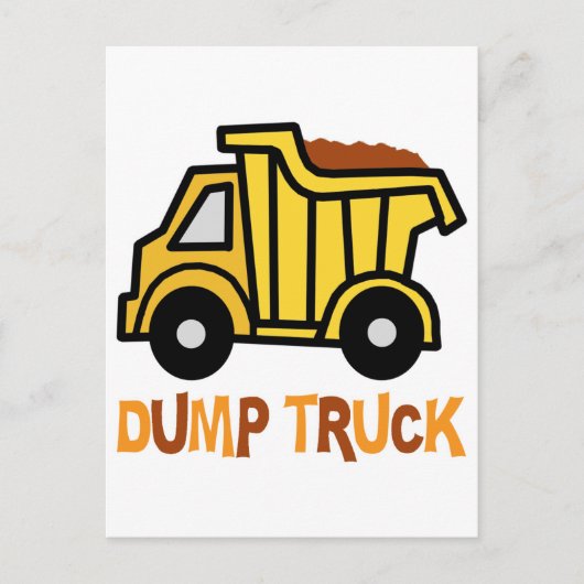Dump Truck Postkarte (Vorderseite)
