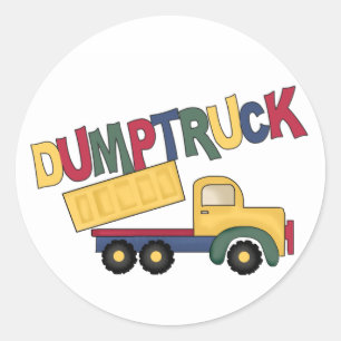 Dump Truck Runder Aufkleber