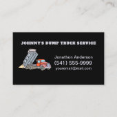 Dump Truck Services Visitenkarte (Vorderseite)