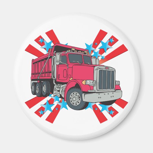 Dump Truck Stars Magnet (Vorne)