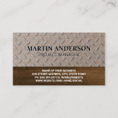 Dump Truck und Baggerstahl Visitenkarte (Rückseite)