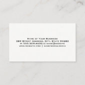 Dump Truck Work Vehicle | Metal Trim Style Visitenkarte (Rückseite)