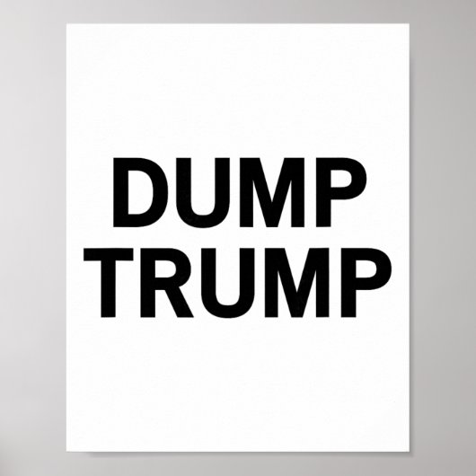 Dump Trump _2 Poster (Vorne)