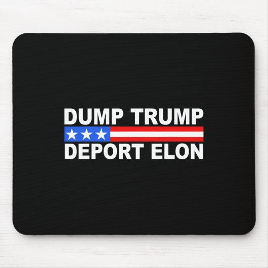 Dump Trump Abschieb Elon 50501 Mousepad (Vorne)